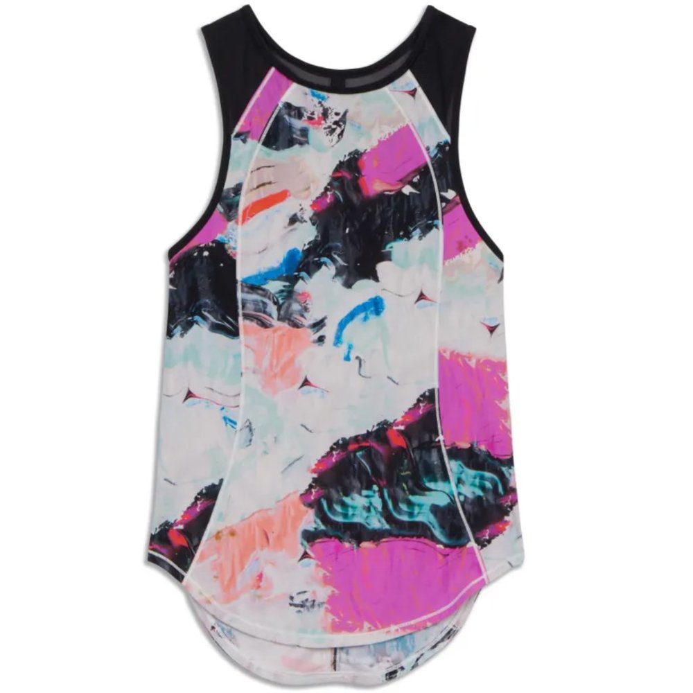 Lululemon Sculpt Mesh Open Back Top